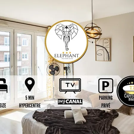 Appartamento Voltaire Elephant - 5 Min Hypercentre - Parking Privé